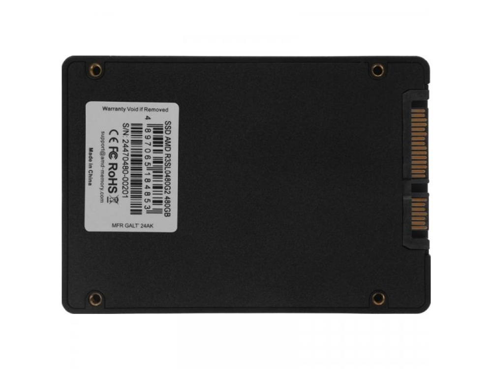 SSD накопитель AMD Radeon R3 Series 480ГБ, 2.5" SATA, SATA III, [R3SL0480G2]