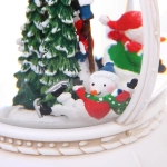 Сувенир с подсветкой «Волшебная лампа» 10,5*10,5*20 см, мелодия, подсветка, эффект снегопада (работает от 3*АА, USB)