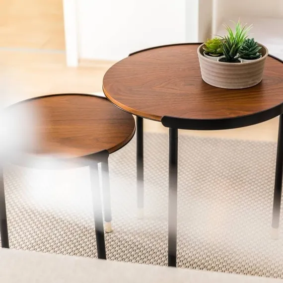 Комплект из 2 столиков Aliner Ø50 и Ø38 см