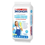 Салфетки влажные SMART Эконом хозяйственные антибактериальные универсальные 6 в 1, 80 шт