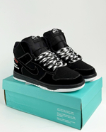 Кроссовки Nike с мехом #B91 (черн.)