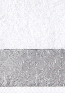 Набор полотенец 3шт Bovi Castello белый-серый