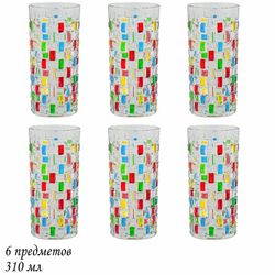 Lenardi 589-018 Набор из 6 стаканов 310мл в под.уп.(х8)Стекло