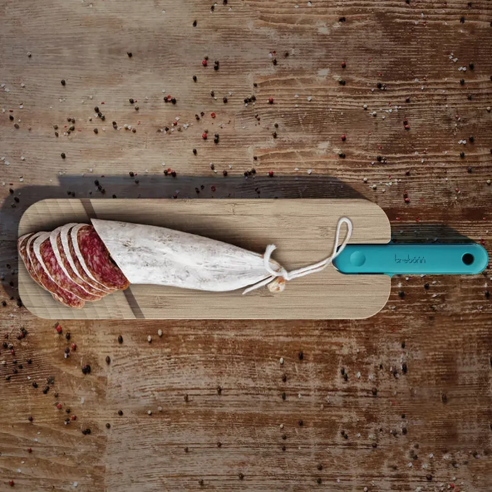 Доска разделочная 43х11х2.4см Trebonn Chopping boards and Knives бирюзовая