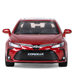 Модель 1:33 Toyota Corolla Hybrid, красный, свет, звук, откр. Двери