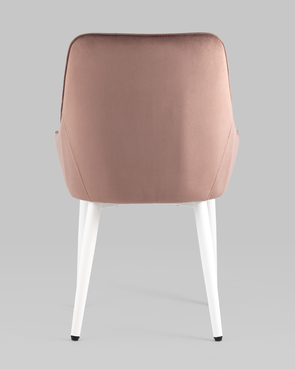 Стул Диана велюр пыльно-розовый ножки белые 4 шт