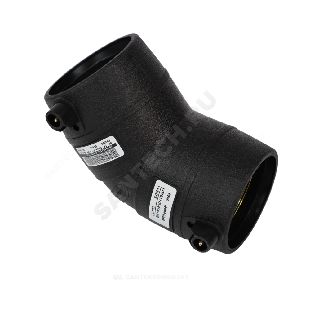 Отвод электросварной ПЭ100 Дн 63х45гр Ру16 SDR11 SMART JOINT EFL463A