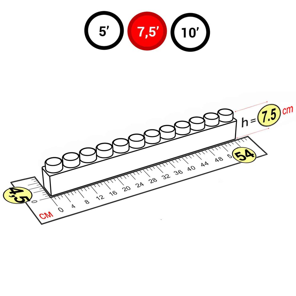 Балка красная для конструктора