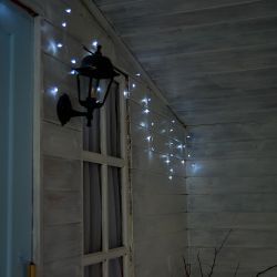 ULD-B6006-080-STK WHITE IP44 Бахрома светодиодная со статическим свечением. 6м. Соединяемая. 80 светодиодов. Белый свет. Провод прозрачный. ТМ Uniel