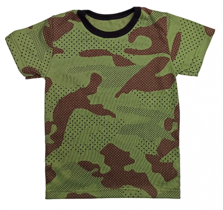 Футболка для мальчика 411/119 камуфляж, точка