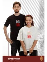 Футболка с вышивкой черная Добру Быть