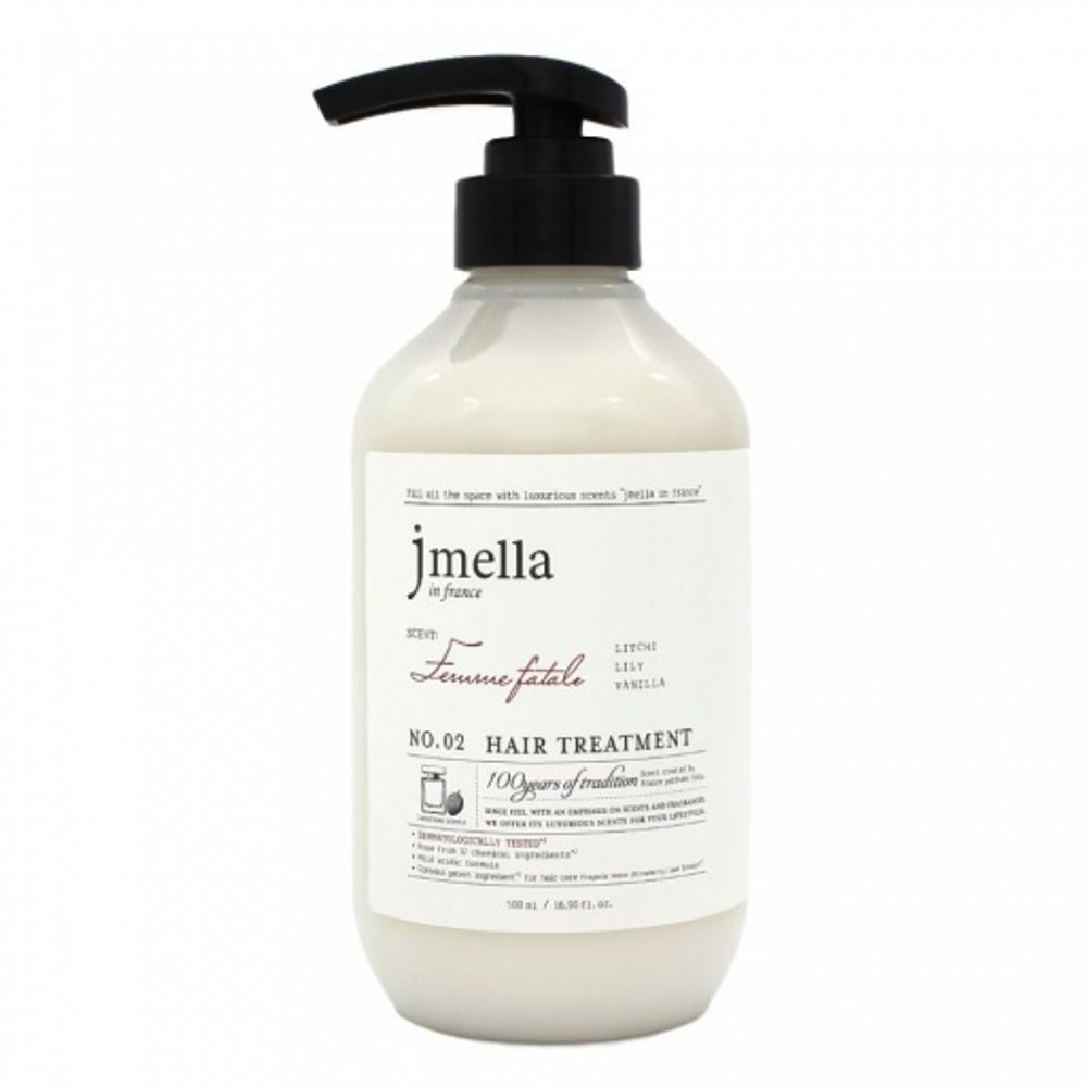 JMELLA Маска для волос &quot;Личи, лилия, ваниль&quot;- IN FRANCE FEMME FATALE HAIR TREATMENT, 500 мл