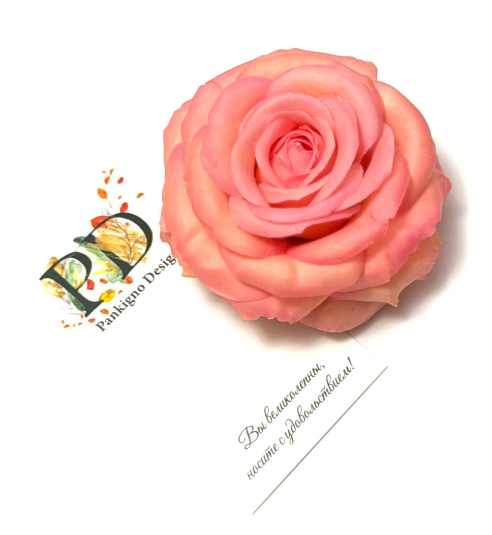 Брошь-заколка Pankigno Design с розой new
