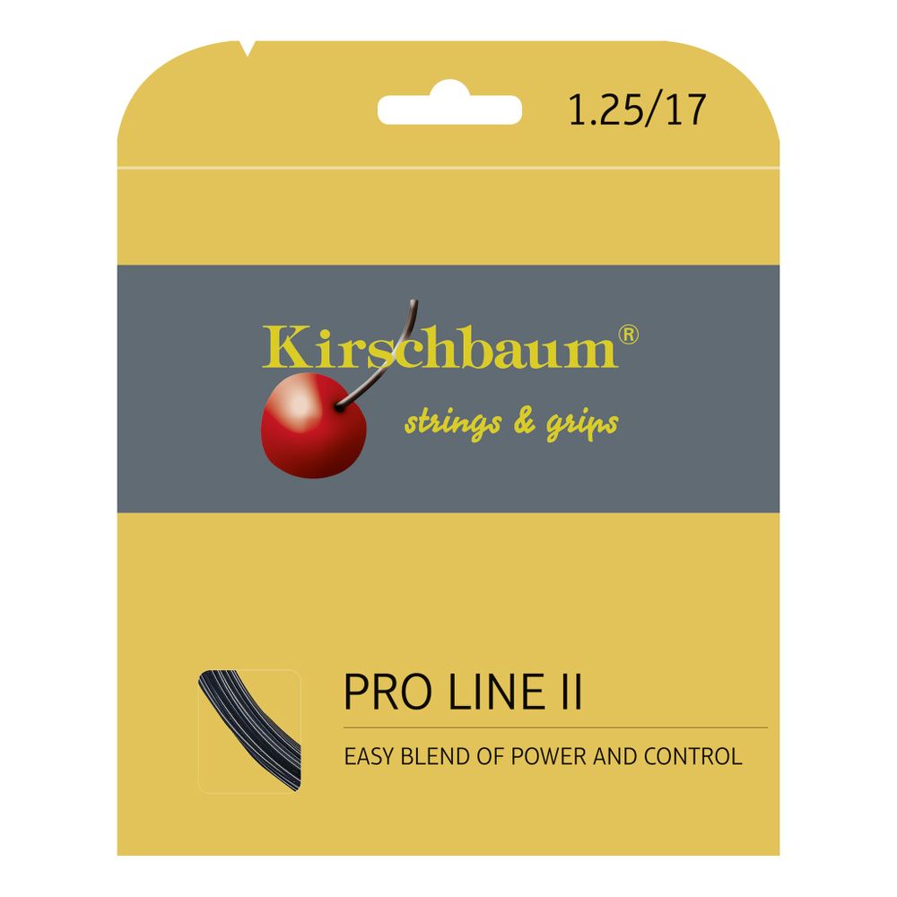Струны теннисные Kirschbaum Pro Line No. II String Set 12m - Black