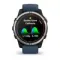 Garmin Quatix 7 Sapphire титановый с синим силиконовым ремешком