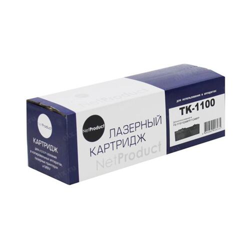Тонер-картридж NetProduct (N-TK-1100) для Kyocera FS-1024MFP/1124MF/1110, 2,1K