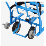 Санки детские с колёсами «Тимка 5 универсал», с ручкой, цвет голубой