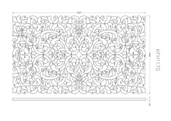 KFH1170 Зеркало декоративное 1537*900мм