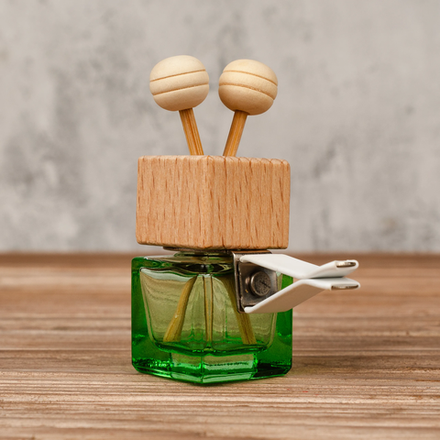 Флакон для автопарфюма на дефлектор (зеленый градиент)