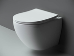 Комплект подвесной безободковый унитаз Ceramica Nova Metropol Rimless с крышкой-сиденьем CN4002 + инсталляция Geberit Delta 458.163.21.1 с панелью смыва, хром глянцевый