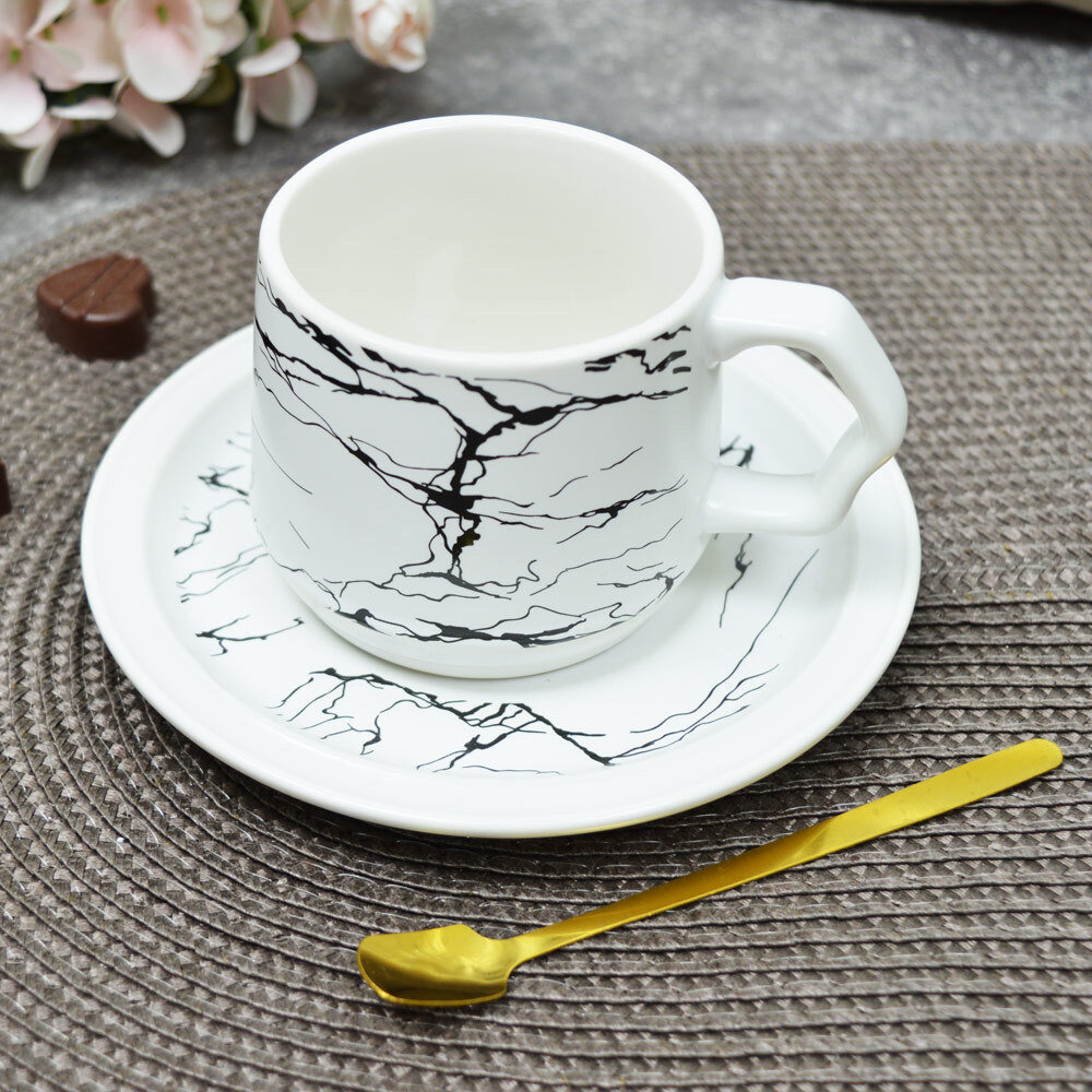 Чайная пара 210мл, фарфор, 6553