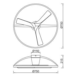 9043 Люстра-вентилятор NEPAL II