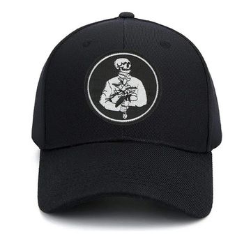 Нашивка термоаппликация на одежду и на рюкзак.  Букетик, Скелет