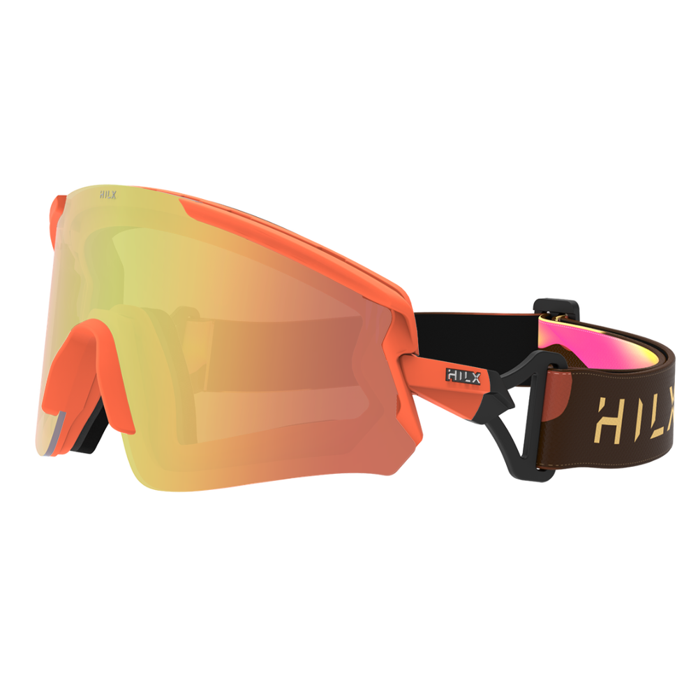 Спортивные очки HILX Ronin Matt Orange / Gold Polarized Lens