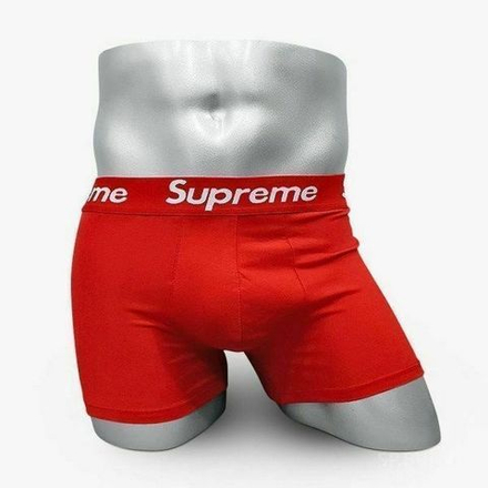 Мужские трусы боксеры красные Supreme