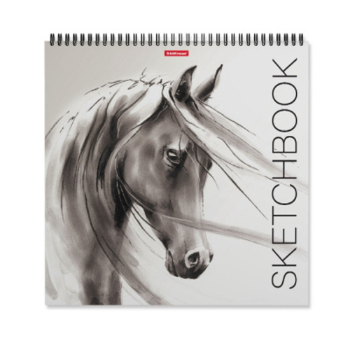 Скетчбук 297*297 40л/гребень "Wild Horse" офсет120г/м2 ERICH KRAUSE 48036