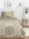 Постельное бельё 1,5сп Экономь и Я «Серые цветы» 143х215см, 145х214см, 50х70см-1 шт, 60 г/м2, микрофибра