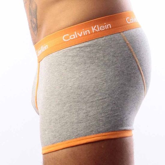 Мужские трусы боксеры серые Calvin Klein Brief 365 Grey-Orange