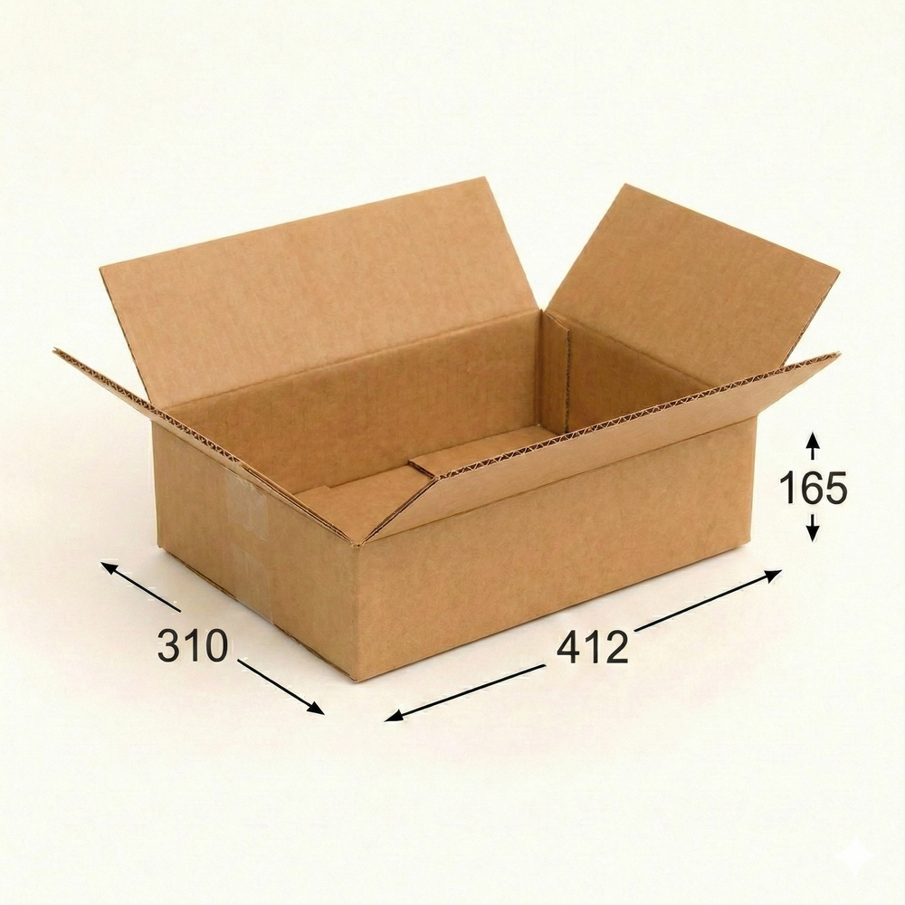 Коробка картонная 412x310x165 мм