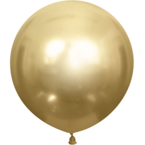 Латексный шар 61 см Хром Золото