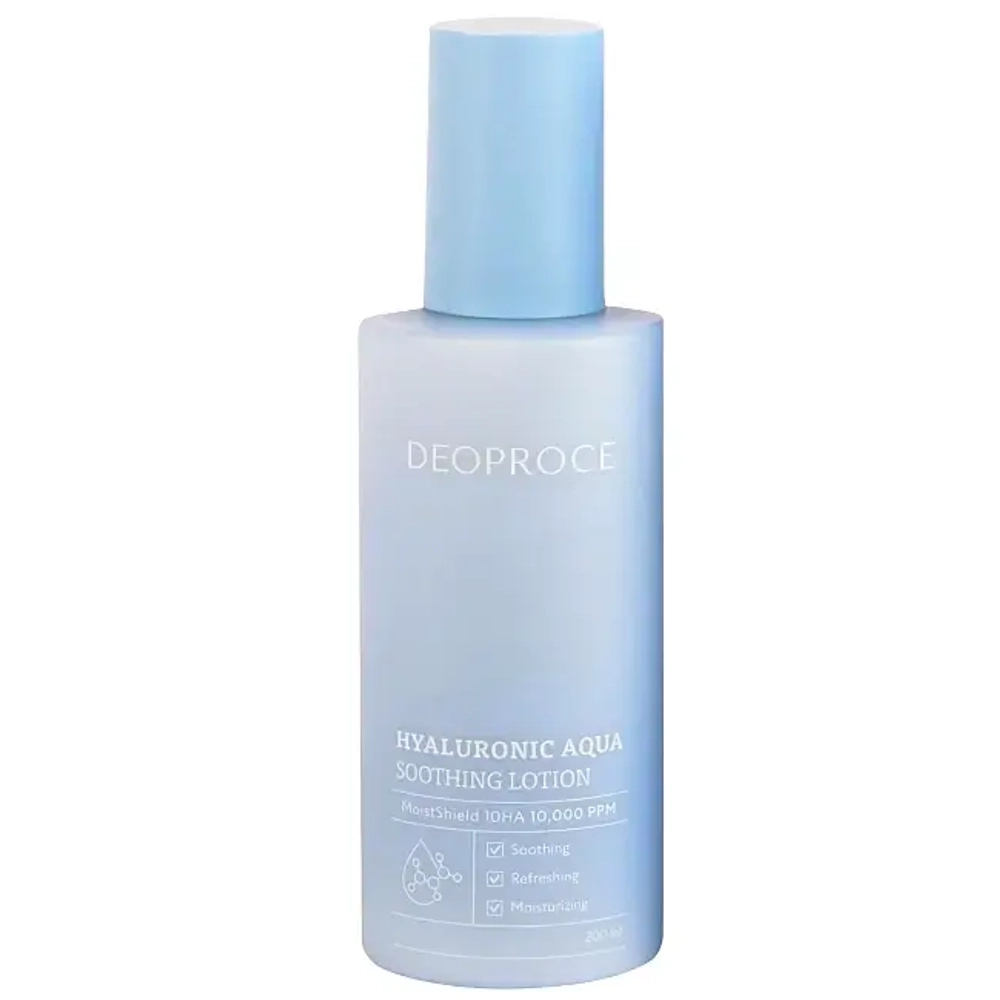 Лосьон для лица с гиалуроновой кислотой DEOPROCE Hyaluronic Aqua Soothing Lotion 200 мл