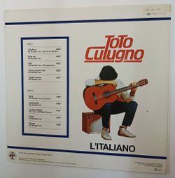 Винтажная виниловая пластинка Toto Cutugno Litaliano (Germany 1983)