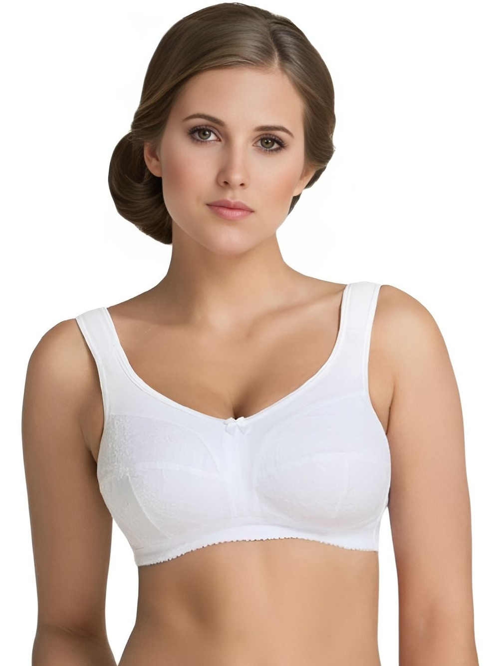 Бюстгальтер для фиксации экзопротеза молочной железы Valeria 75F белый