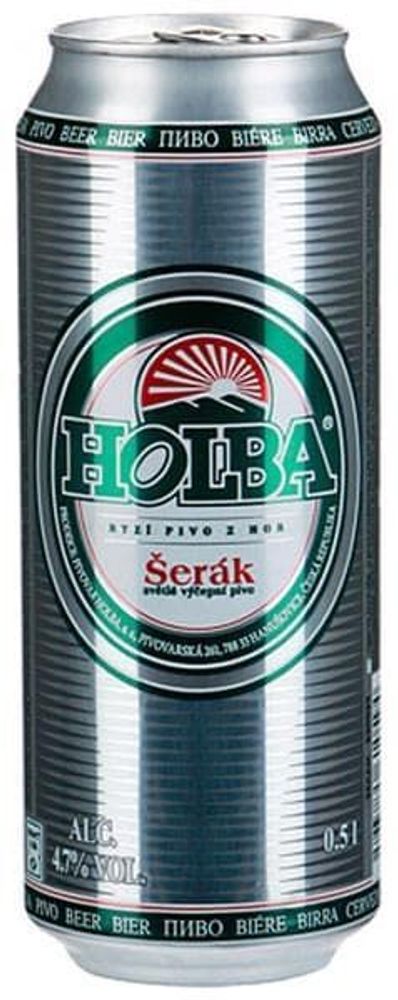 Пиво Холба Шерак / Holba Serak 0.5 - банка