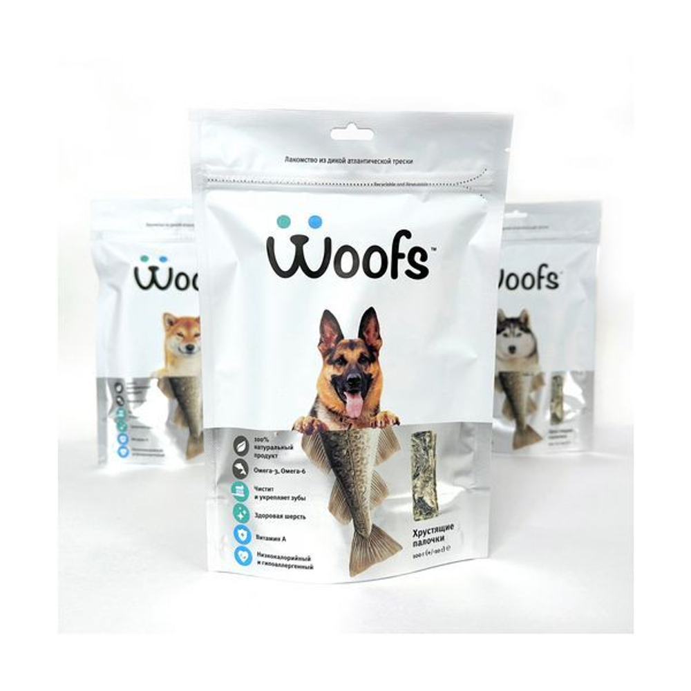 Рыбное лакомство для собак из кожи трески, 100 г