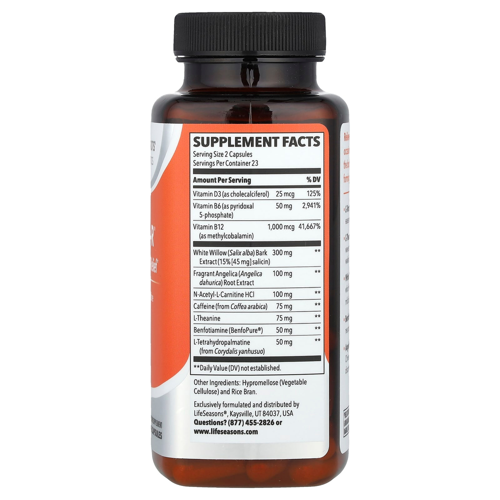 LifeSeasons, Relieve-R ™, 46 растительных капсул