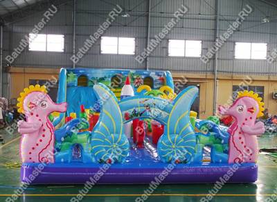 Коммерческий надувной батут "Сказочный мир" 15*7*4 м