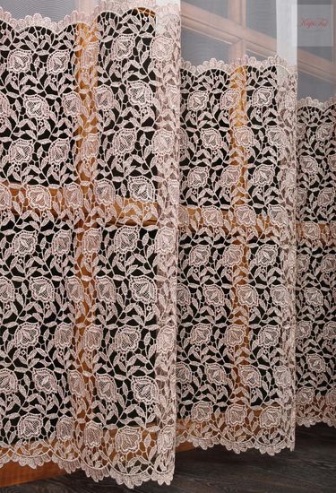 Тюль Патриция-2 французская сетка (пыльная роза)