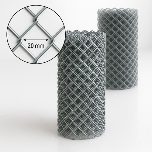 Сетка рабица 20х20 ф1,6мм (оцинкованная)