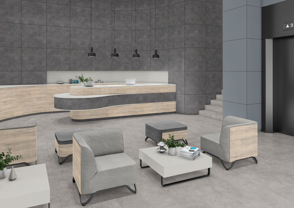 Ламинат Egger Pro Kingsize Aqua Plus EPL166 Бетон Чикаго светло-серый