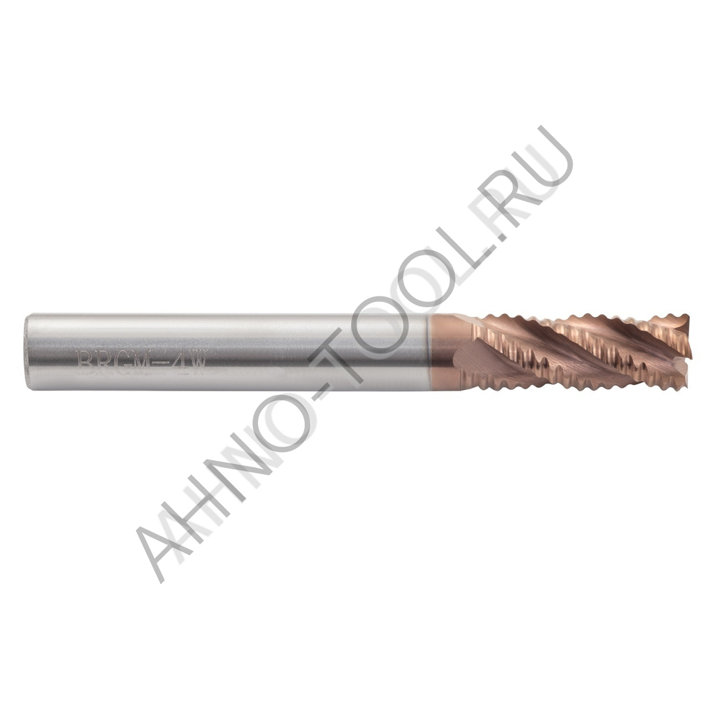 Фреза твердосплавная обдирочная  8мм (L=60, l=20, хв=8) Z4 30° по стали, нерж., чугуну BRGM-4W-D8.0