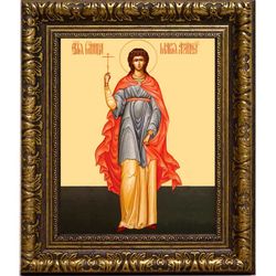 Мария Азийская мученица, дева. Икона на холсте.