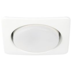 KL71 WH /1 (к) Светильник ЭРА под лампу Gx53 квадр.,220V, 13W,белый | Встраиваемые светильники Для ламп GX53