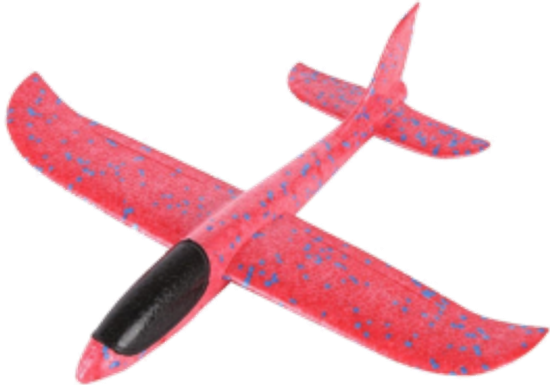 Самолет-планер 38х38 см