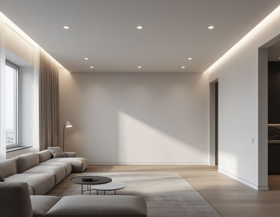 Как правильно разместить точечные светильники в квартире: практическое руководство