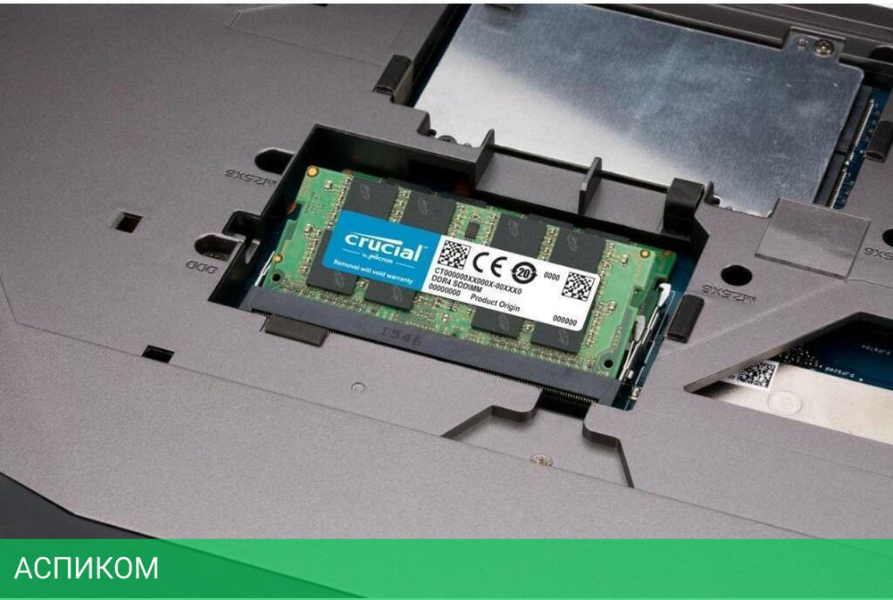 Оперативная память Crucial 32GB DDR4 SODIMM PC4-25600 (CT32G4SFD832A)
